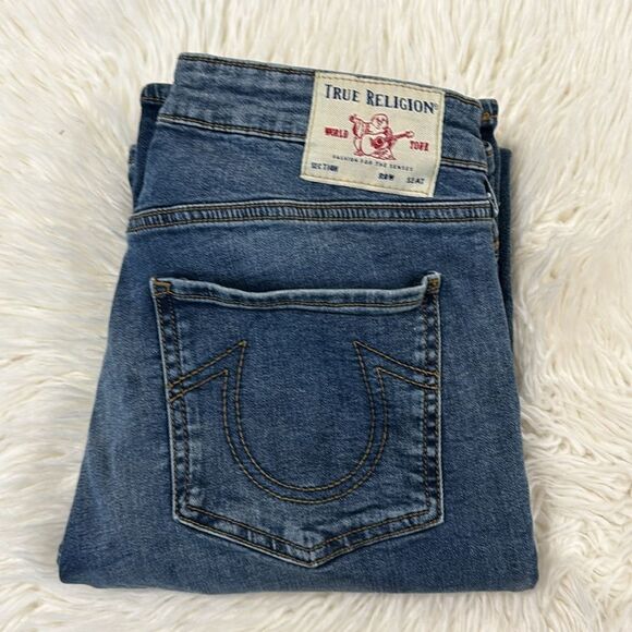 TRUE RELIGIÓN  BLUE JEANS MID RISE BOOTCUT SIZE 31 - Picture 7 of 11